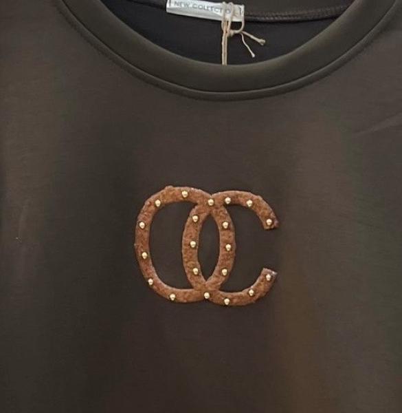 Damen Sweatshirt mit Zierlogo OC